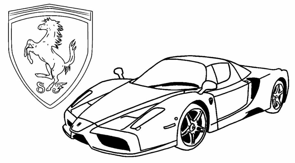 30 Desenhos de Ferrari para colorir Dicas Práticas