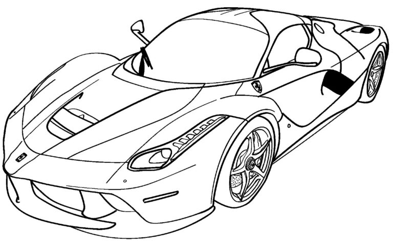 30 Desenhos de Ferrari para colorir Dicas Práticas