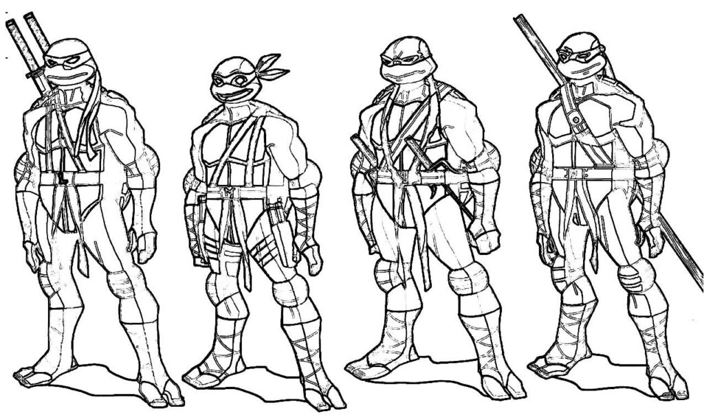 Desenhos Das Tartarugas Ninjas Para Colorir Dicas Pr Ticas