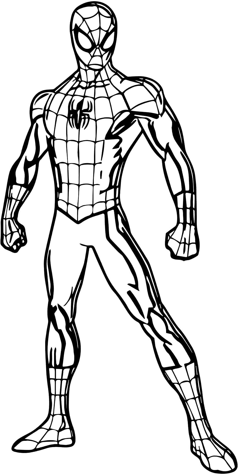 Desenhos de homem aranha para colorir, fáceis