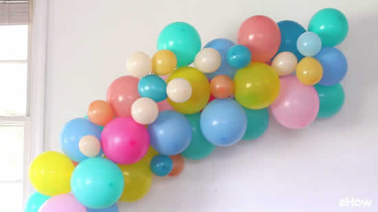 Enfeites de Páscoa com balões