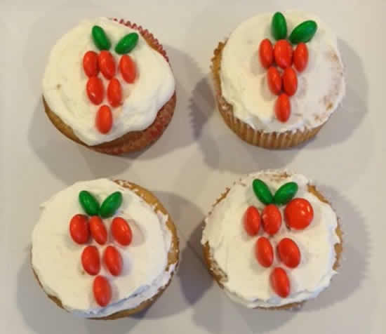 Cupcakes com cenouras para Páscoa