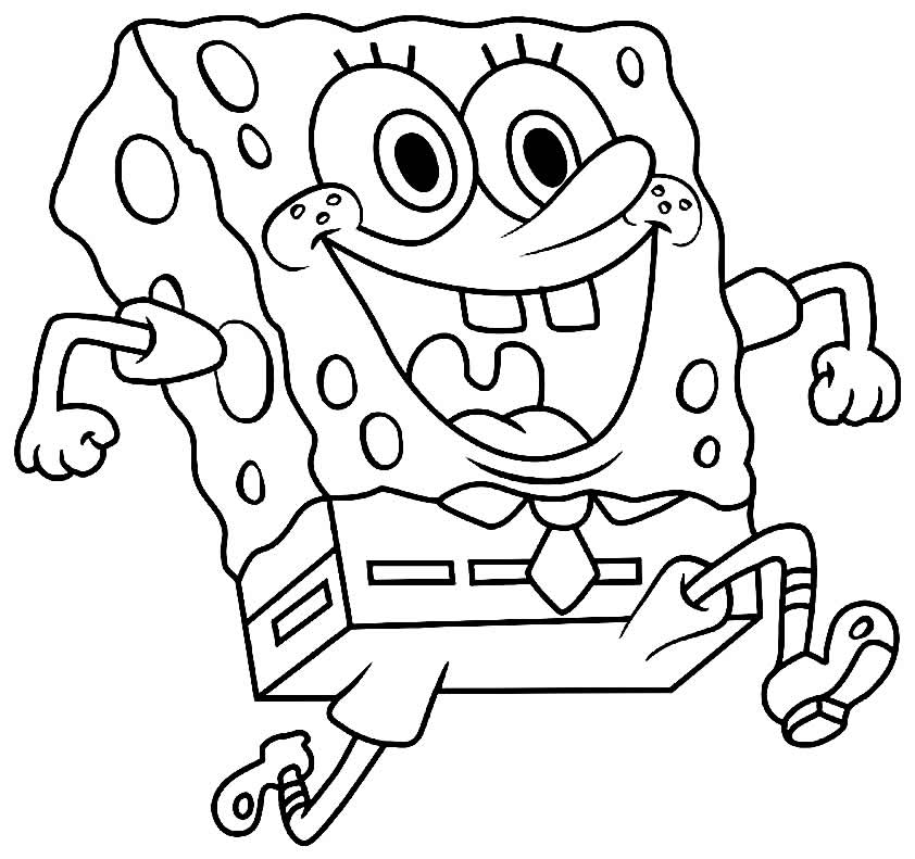 Spongebob Esponja Colorir Imprimir Squarepants Sketch Coloring Page