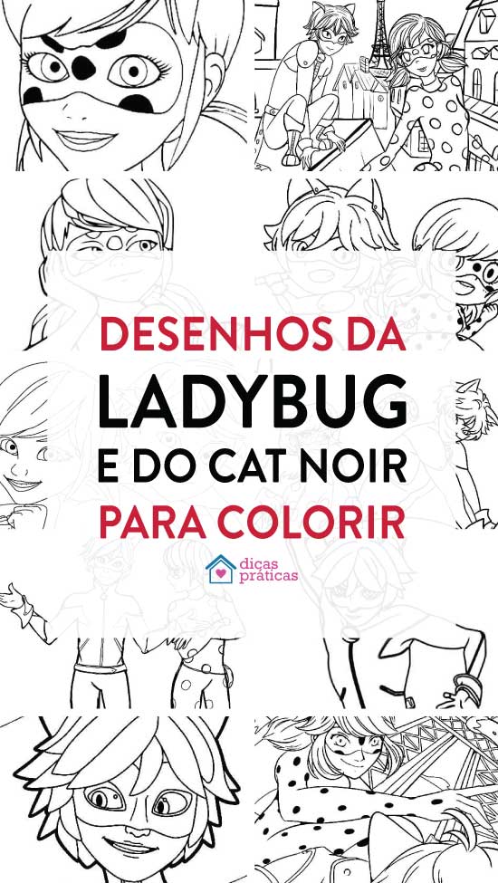 50+ Desenhos para colorir da Ladybug - Dicas Práticas