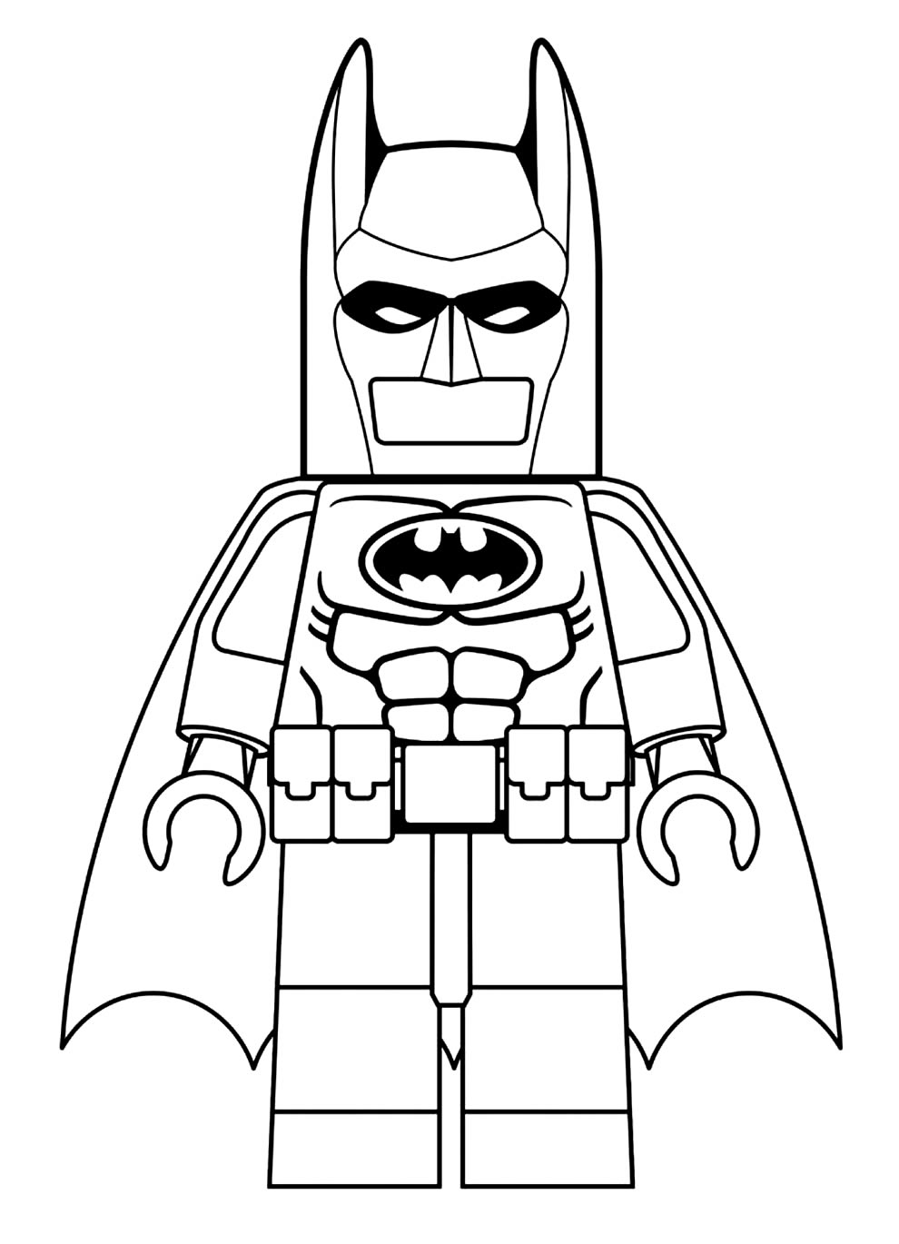 Desenho do Batman Lego para colorir