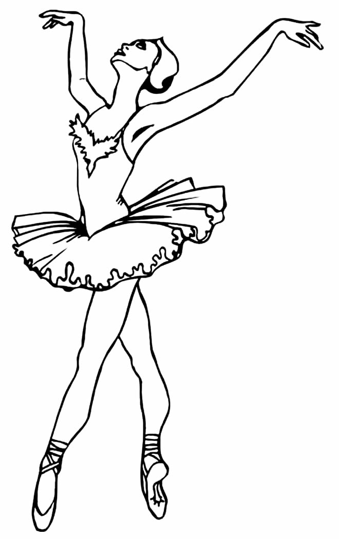 Desenhos de Bailarina Para Colorir e Imprimir - Pintar Grátis Online