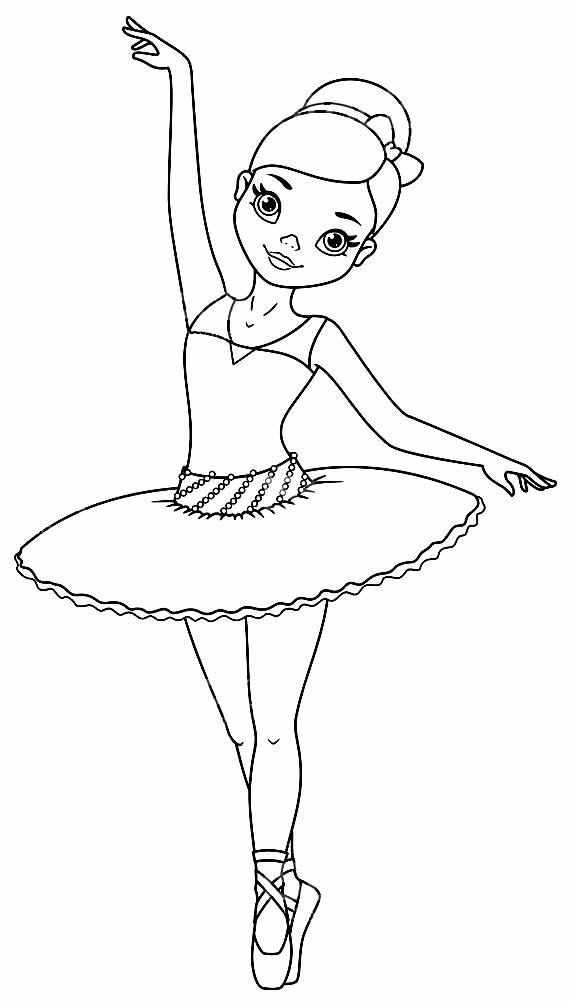 Desenhos Para Colorir Bailarina 3427