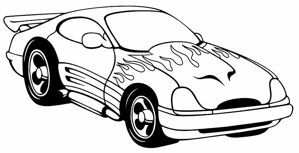 Desenhos de Carros para Imprimir e Colorir