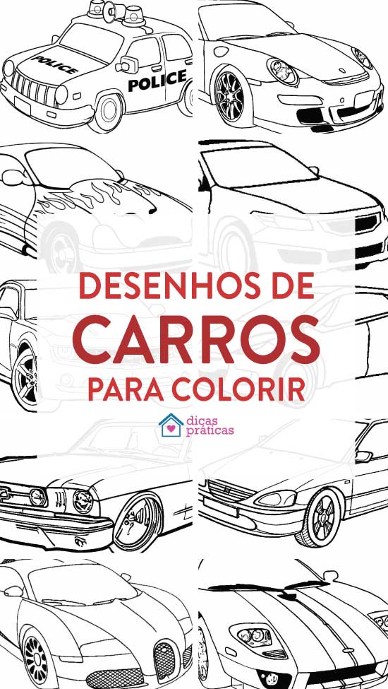 Desenhos de Carros Para Imprimir e Colorir - Desenhos Para Colorir