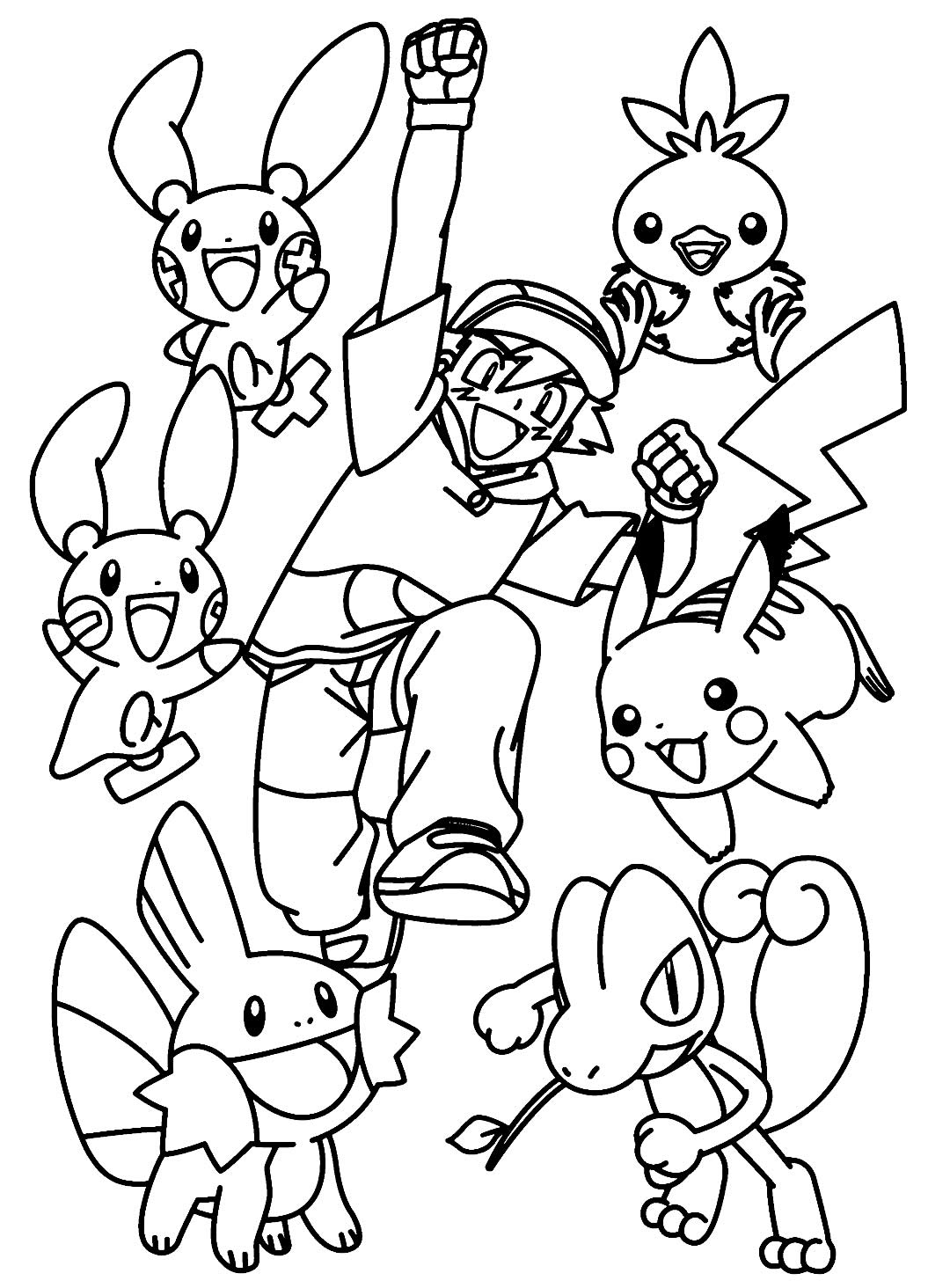 Vários Pokemon para colorir - Desenhos Educativos