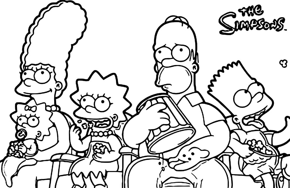 50+ Desenhos dos Simpsons para colorir - Como fazer em casa