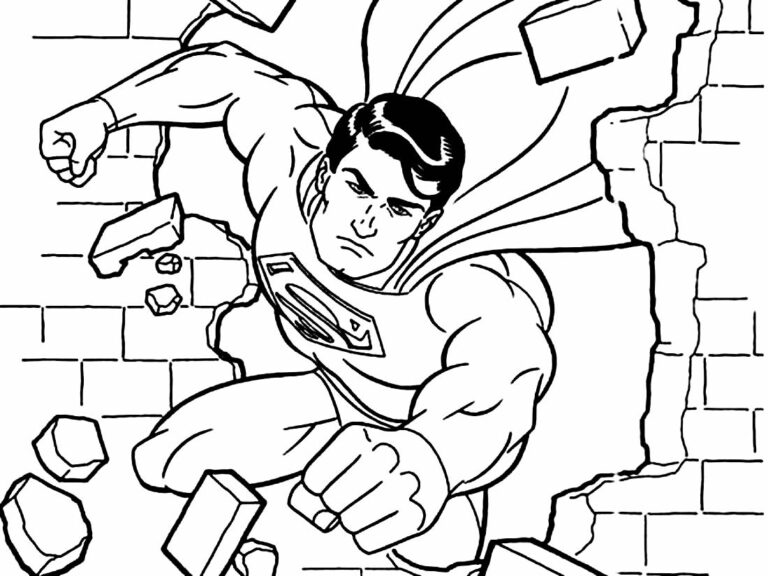 60 Desenhos Do Super Homem Para Colorir Dicas Práticas