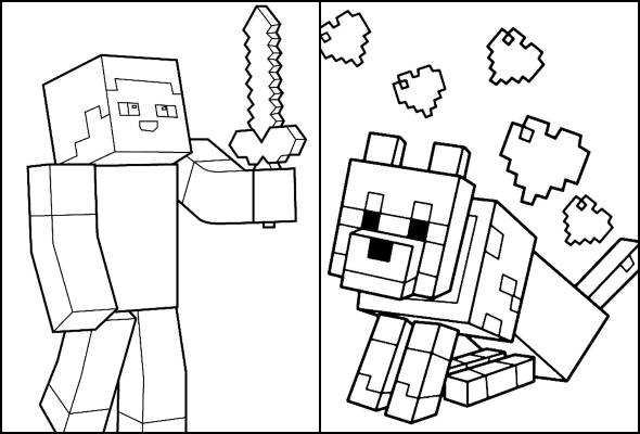 30+ Desenhos de Minecraft para colorir - Dicas Práticas