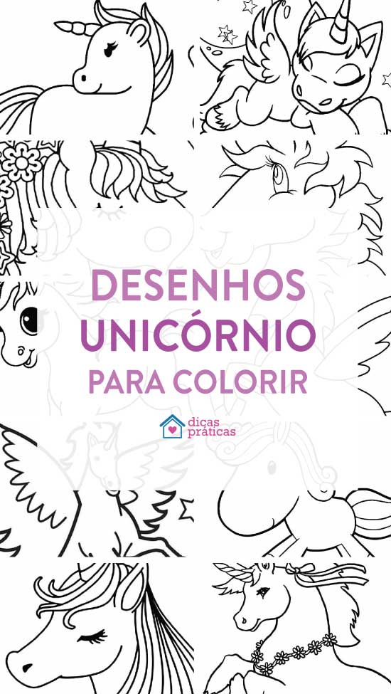 Desenhos para colorir de unicórnio