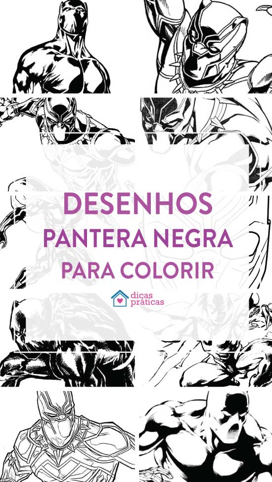 Desenhos para colorir do Pantera Negra