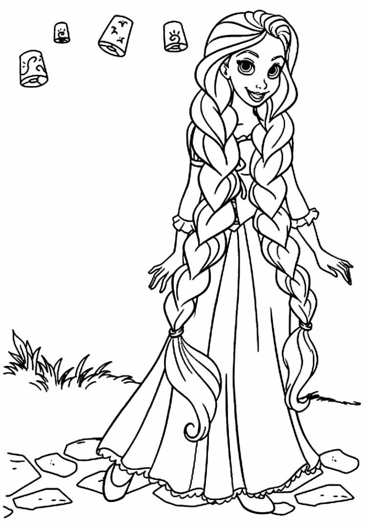 Desenhos Para Colorir Da Rapunzel Dicas Pr Ticas