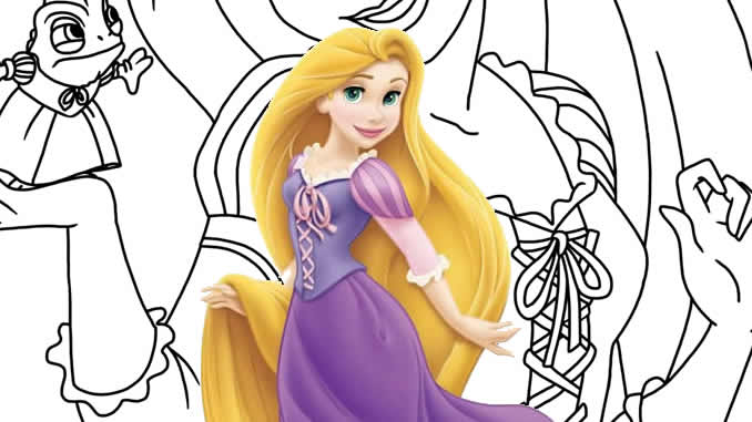 65 Desenhos para colorir kawaii e imprimir  Rapunzel para colorir,  Desenhos para colorir, Doodles bonitos
