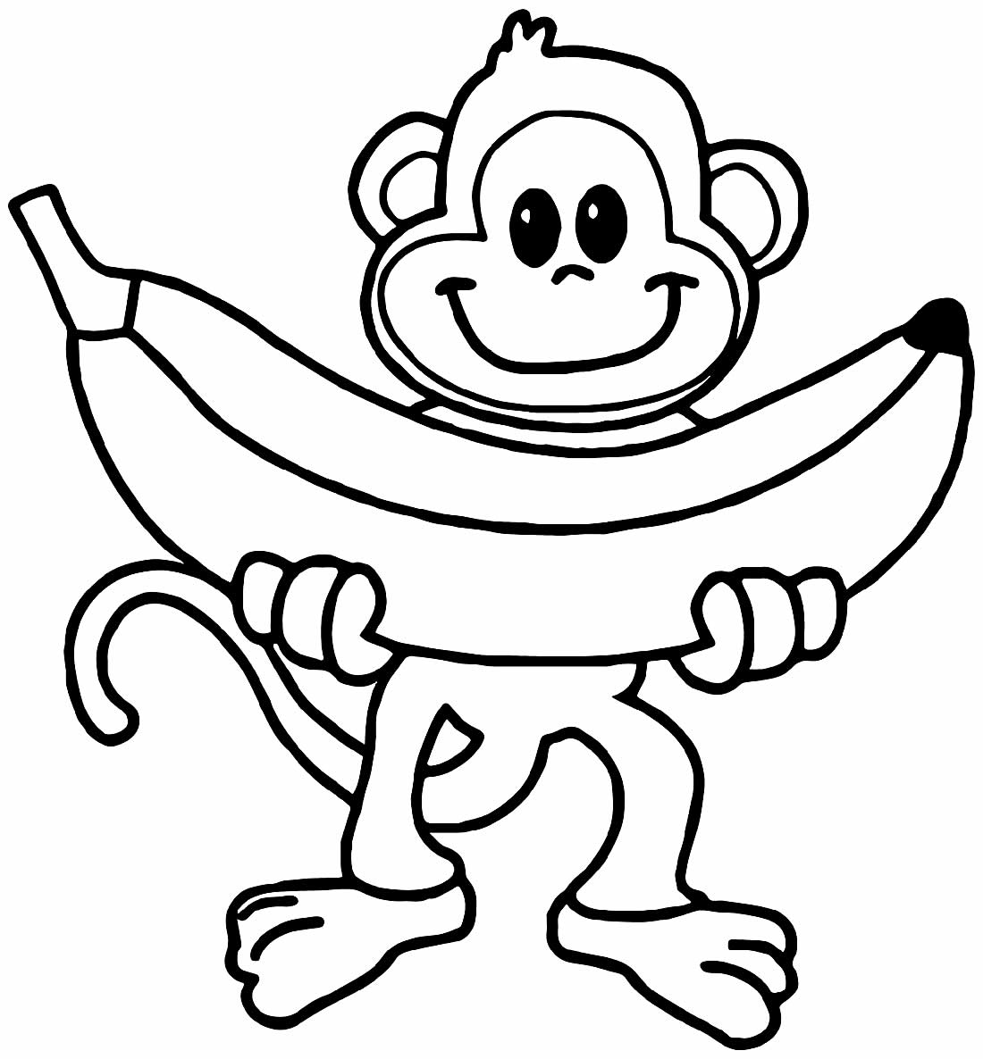 Macaco para colorir para crianças - Macacos - Just Color Crianças : Páginas  para colorir para crianças