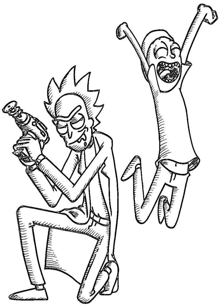 30 Desenhos Para Colorir De Rick E Morty Dicas Práticas 2006