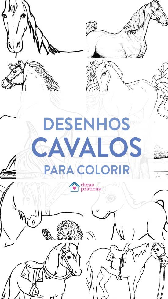 60 desenhos de【CAVALO PARA COLORIR】→ 100% Grátis!