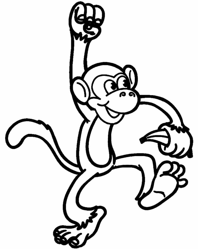 50 Desenhos De Macaquinho Para Colorir Dicas Práticas 2107