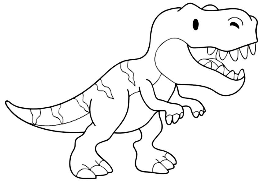 50+ Desenhos de Dinossauro para colorir - Como fazer em casa