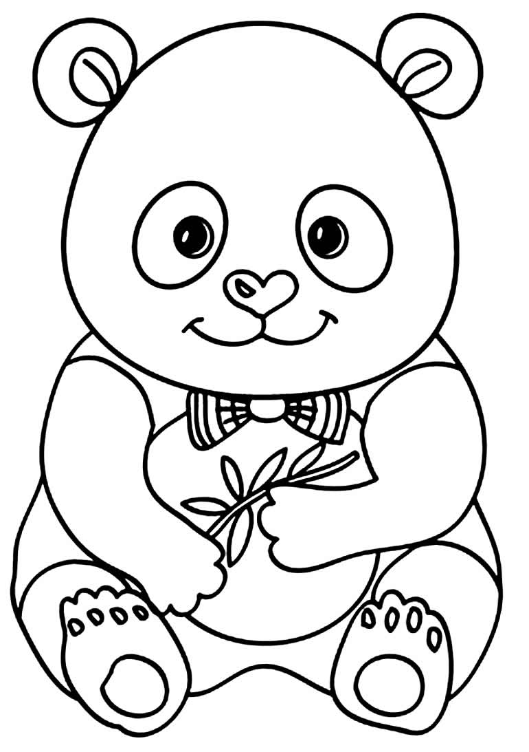 Panda desenho da luluca imprimir e colorir