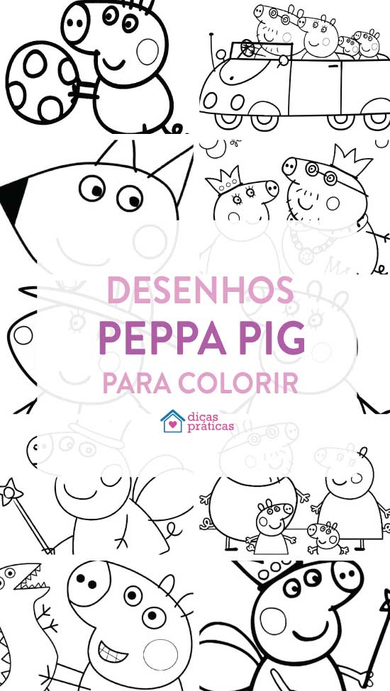 Desenhos para colorir Peppa Pig