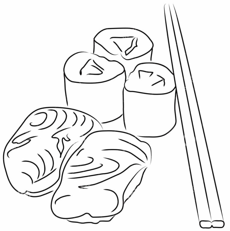 50 Desenhos de Sushi para colorir Dicas Práticas