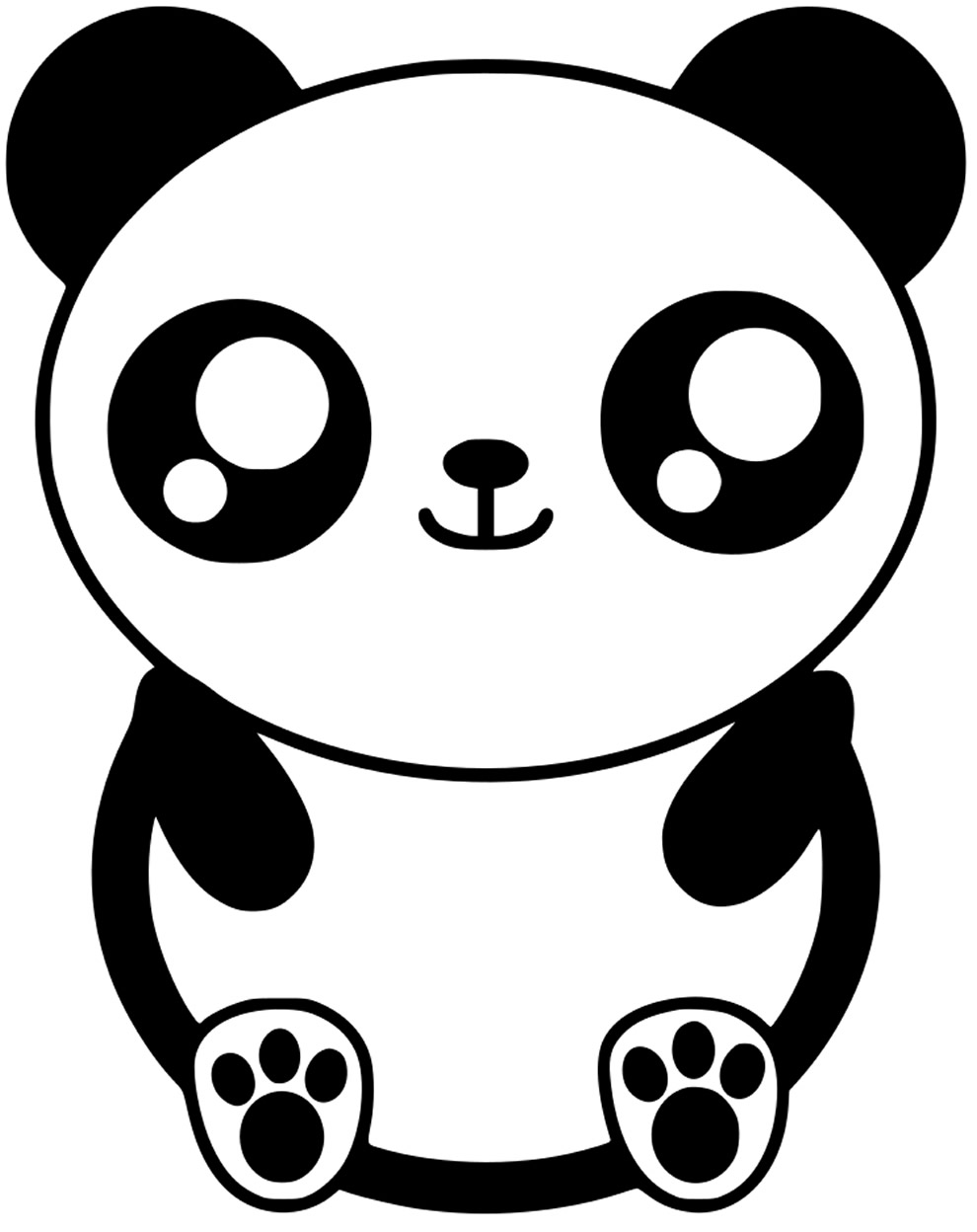 Desenhos e Imagens Panda para Colorir e Imprimir Grátis para