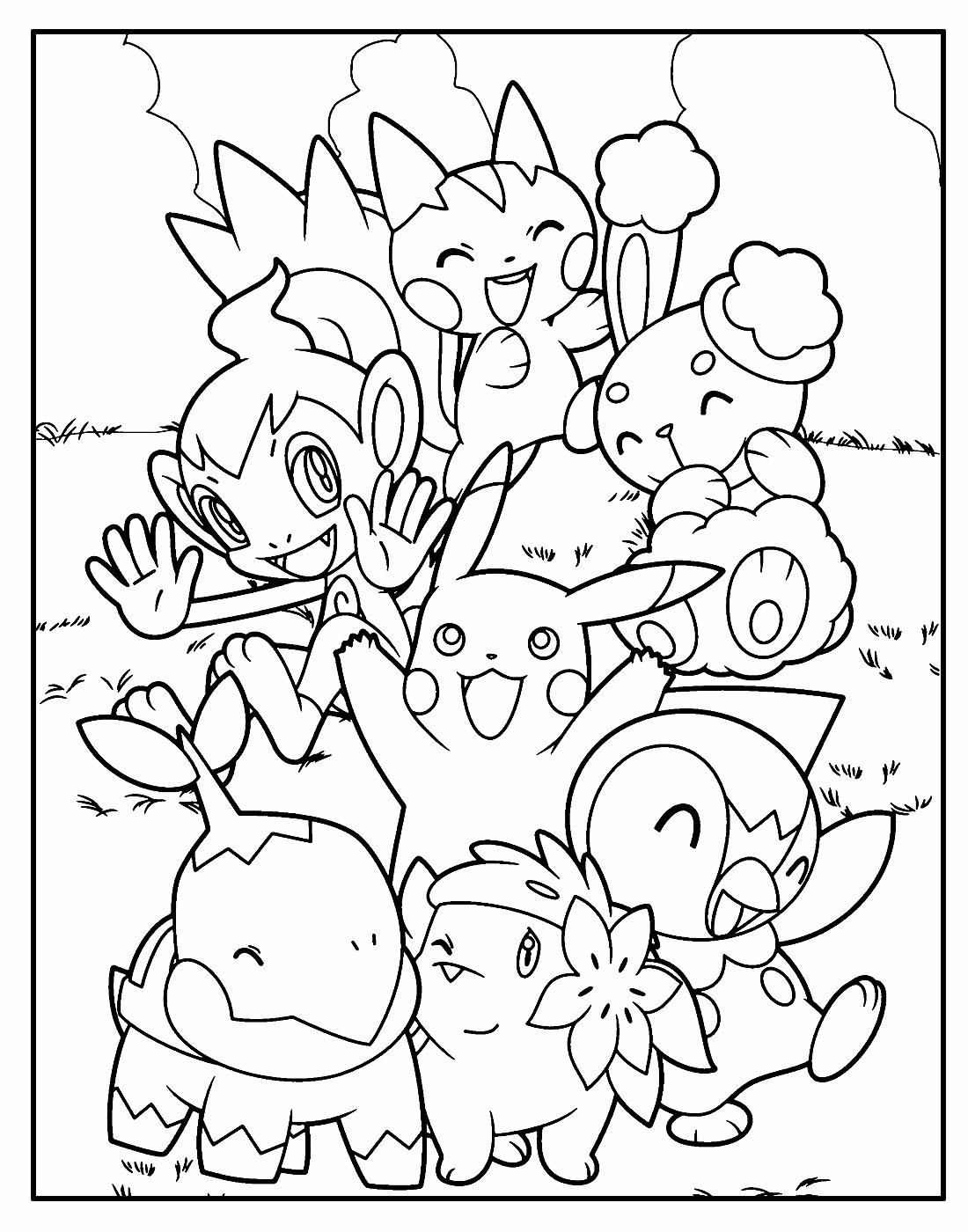 Pokemon fofo para colorir - Imprimir Desenhos
