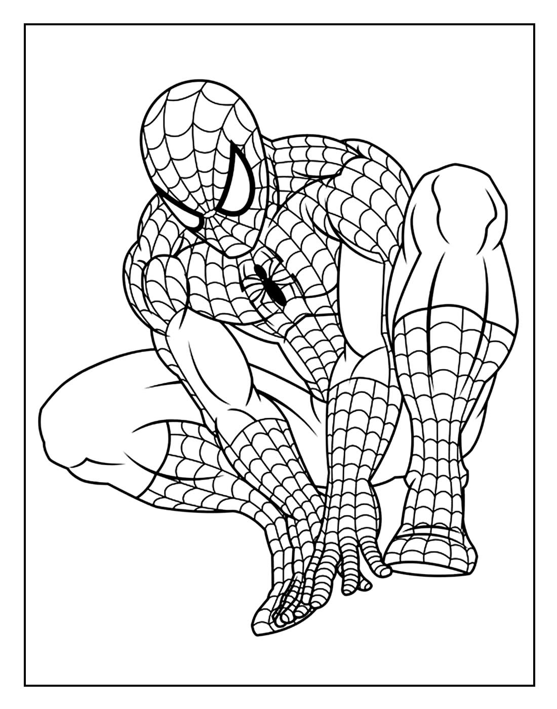 50 Opções Divertidas de Desenhos do Homem aranha para colorir