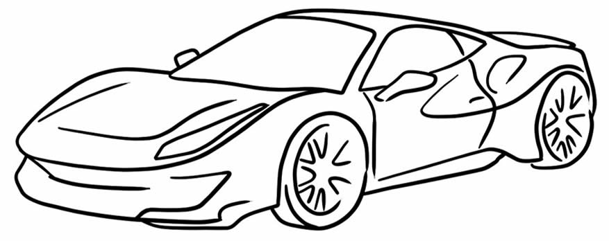 Desenhos de Ferrari para colorir - Dicas Práticas