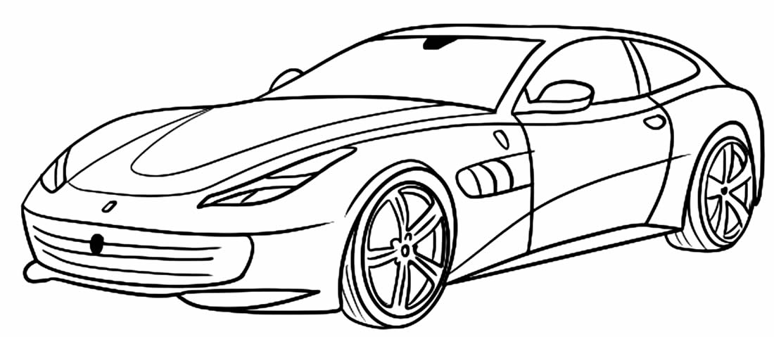 Desenhos Para Imprimir De Carros Ferrari