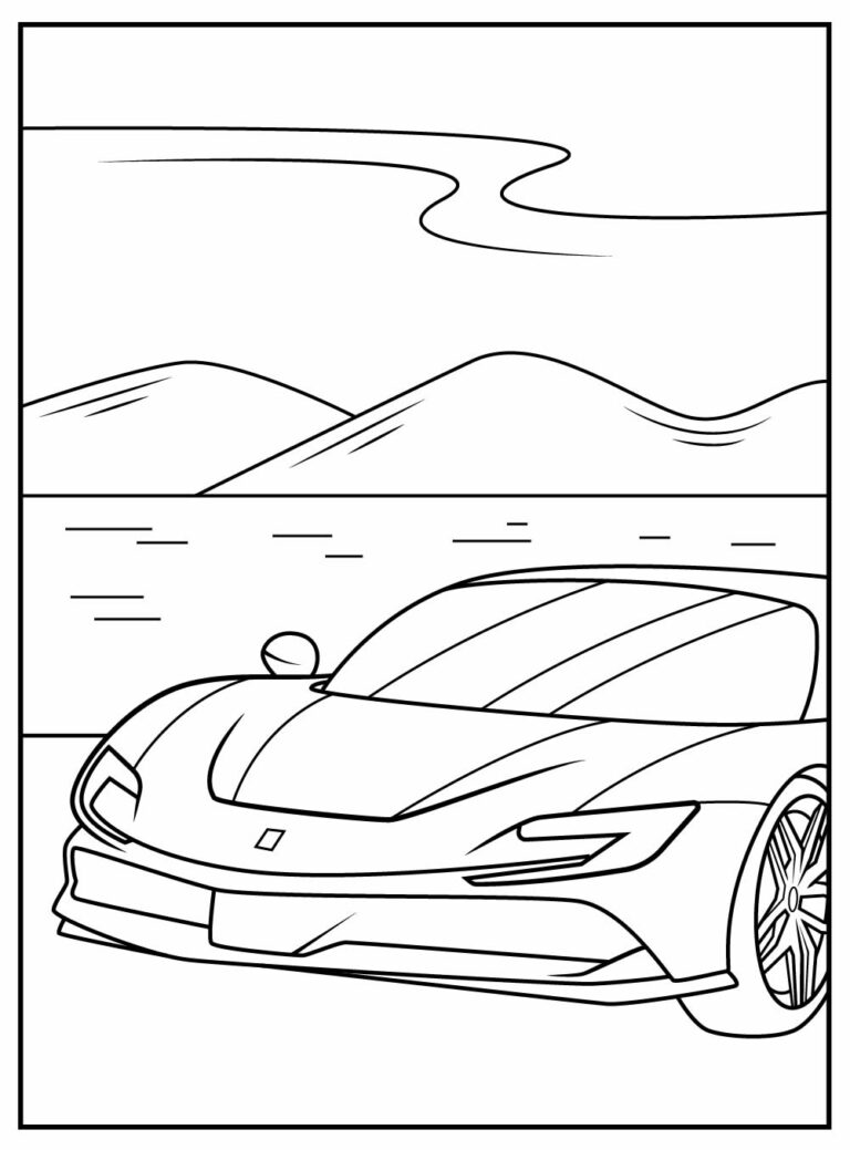 30 Desenhos De Ferrari Para Colorir Dicas Práticas 6049