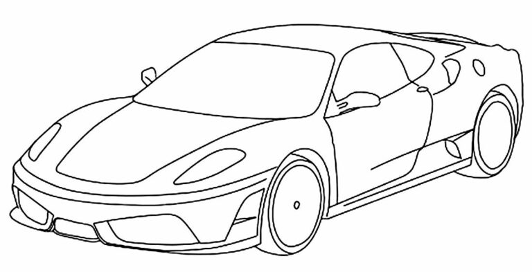 30 Desenhos de Ferrari para colorir Dicas Práticas