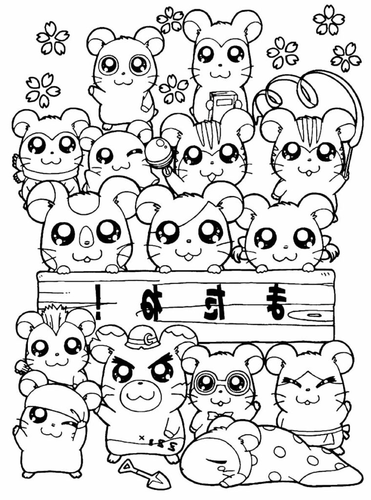 50+ Desenhos De Hamtaro Para Colorir - Dicas Práticas