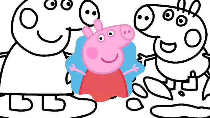 Peppa pig para colorir: 20 desenhos de pintar - Cantinho Infantil