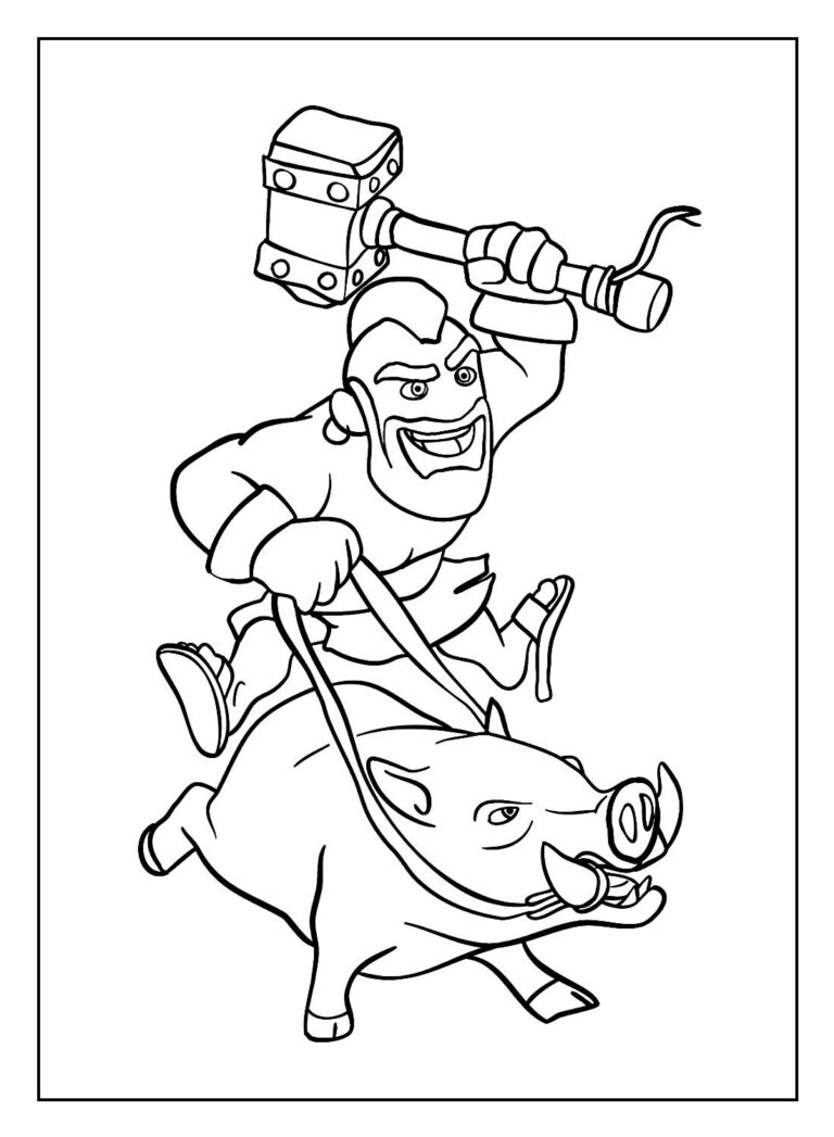 30 Desenhos Para Colorir De Clash Royale Dicas Práticas