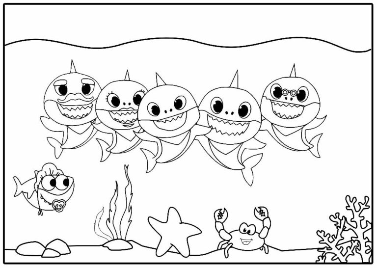 Desenhos Do Baby Shark Para Colorir Dicas Pr Ticas