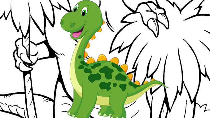 Desenho de Dinossauro Diplodoco pintado e colorido por Daviname o dia 23 de  Julho do 2015