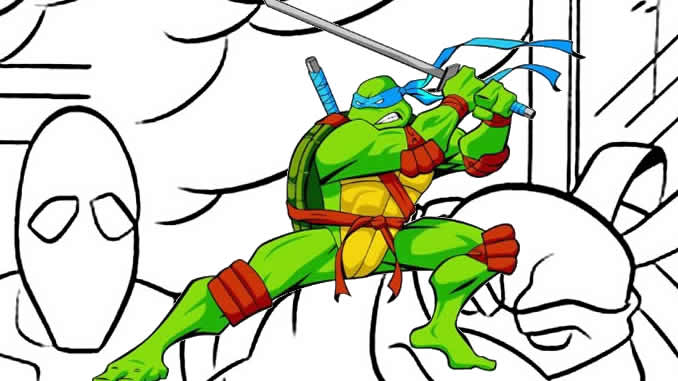 desenhos das Tartarugas Ninja para colorir, pintar, imprimir! Moldes e  riscos das tar…