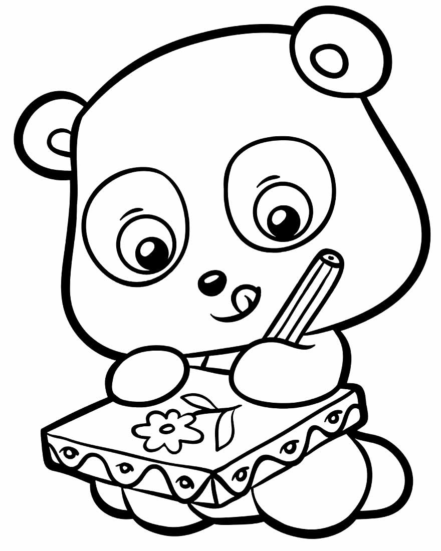 Desenhos e Imagens Panda para Colorir e Imprimir Grátis para