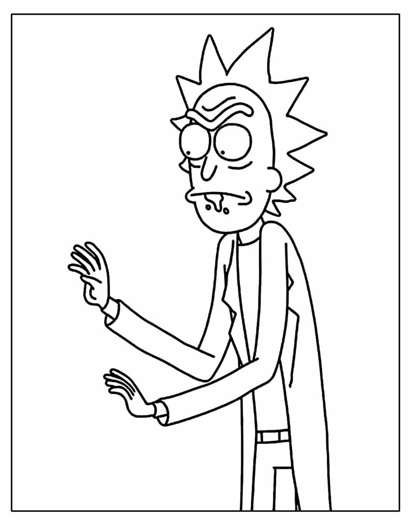 Desenhos Para Colorir De Rick E Morty Dicas Pr Ticas