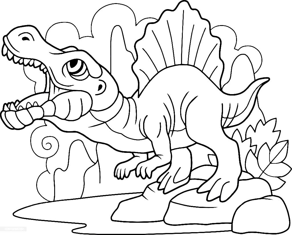 Imagem de T-Rex para colorir