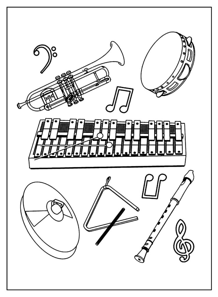 Instrumentos Musicais Para Imprimir E Colorir Dicas Pr Ticas