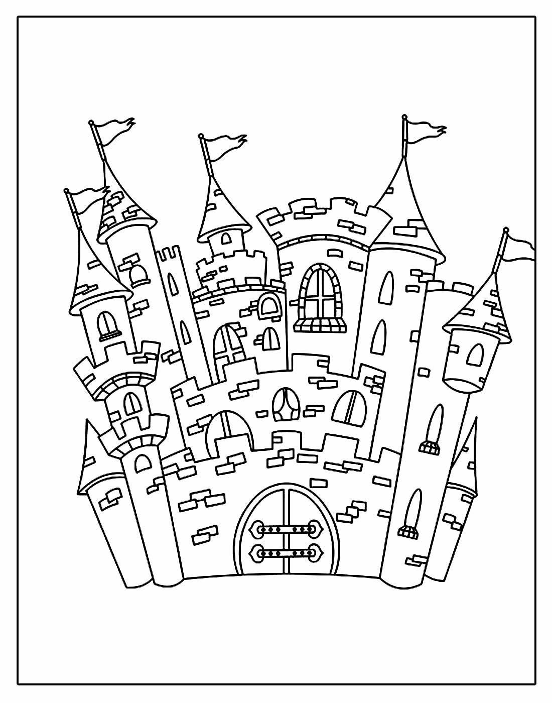 Castelo para colorir