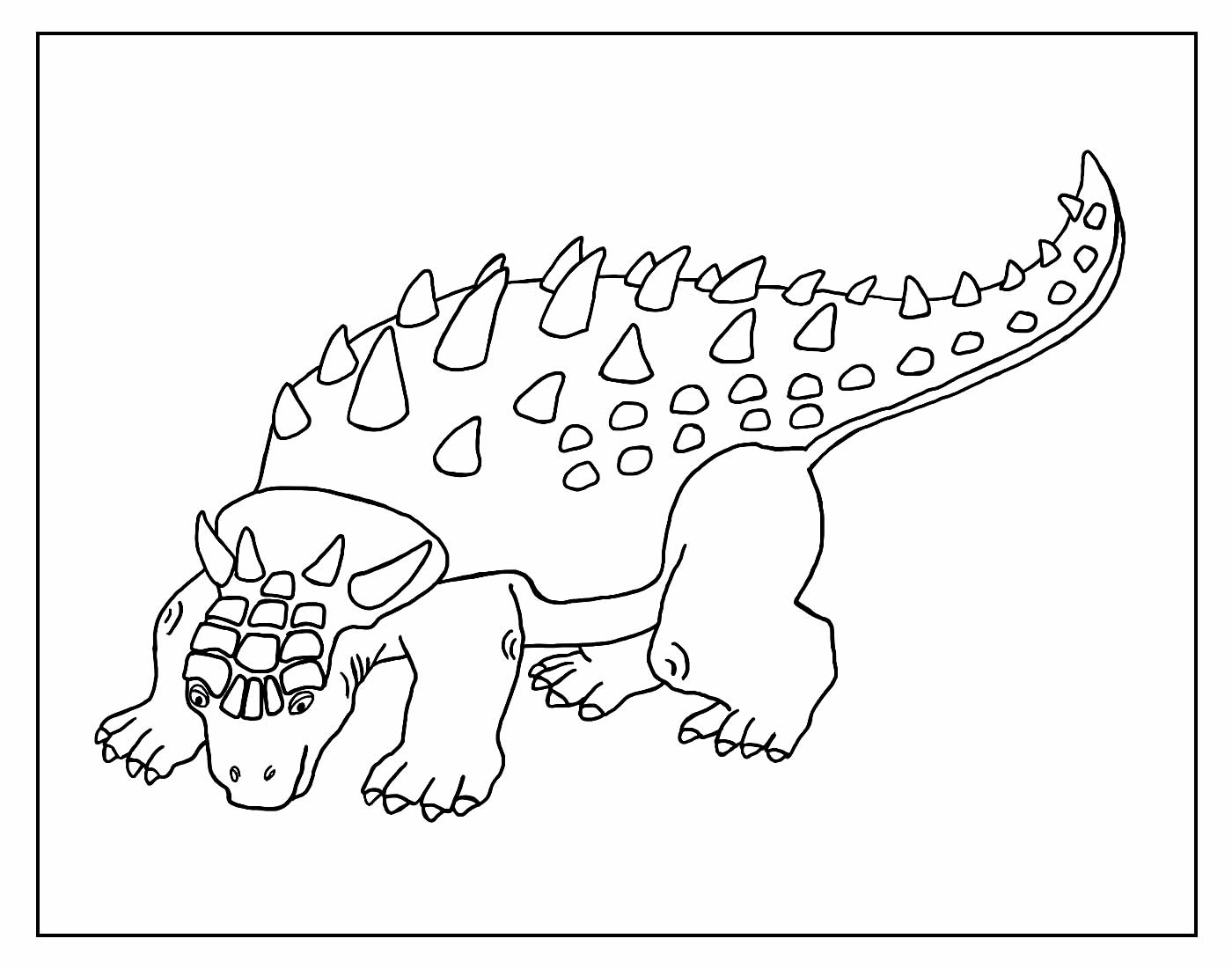 desenhos de dinossauros para colorir facil 12827792 Vetor no Vecteezy