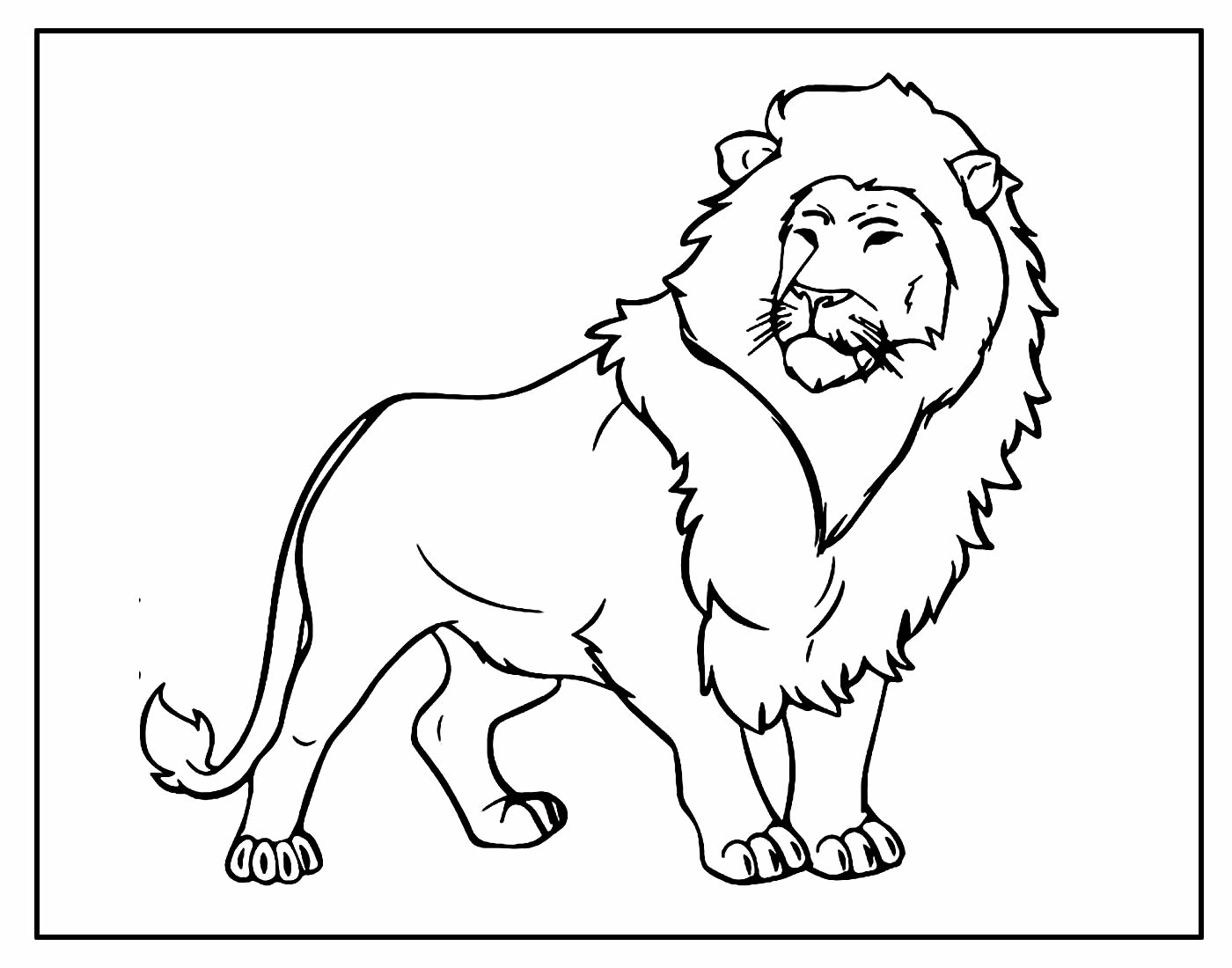 Desenho de Leão para Colorir