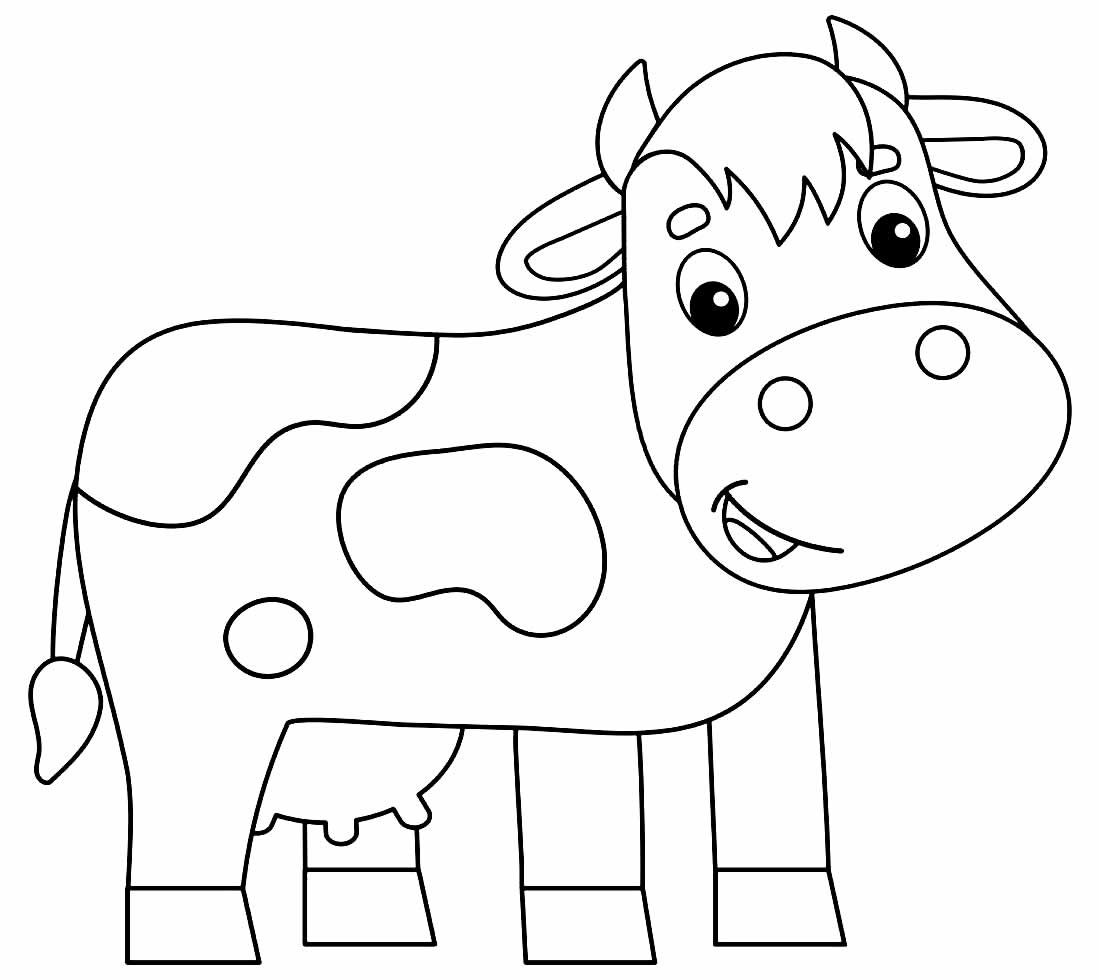 Desenhos para colorir, desenhar e pintar : Desenhos de animais para colorir,  cavalos e vacas